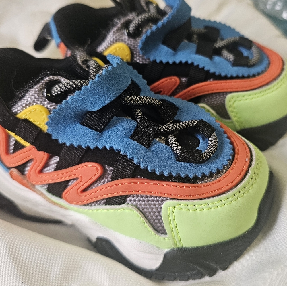 Javi Swiftly Toddler TD Shoes Sneakers Blu/Red/YLW Kids TD US Size 5C